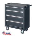 thumbnail image 1 of Tcbosik 4-Drawer Tool Chest with Wheels & Lock, Rolling Tool Box, Metal Storage Cabinet for Garage, Warehouse & Repair Shop, Black, 1 of 12