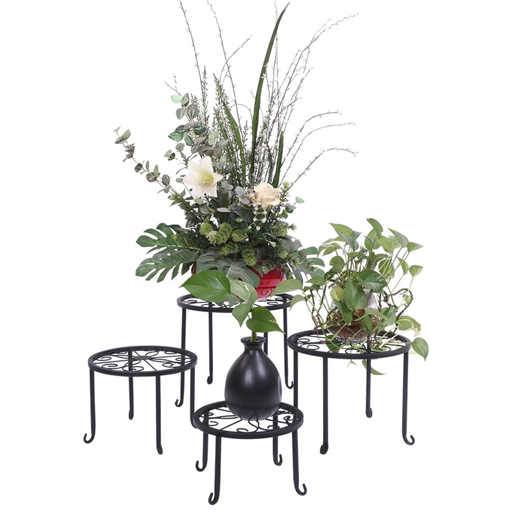 Black Metal Nesting Plant Stands Set of 4