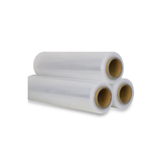 Tcbosik 4 Rolls Pallet Wrap Stretch Film Hand Shrink Wrap 1000Ft 18" X 1000' 80 Gauge