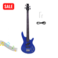 thumbnail image 1 of Tcbosik 4 String Electric Bass Guitar, Right-Handed Bass Beginner Kit with Power Line and Wrench Tool, Blue, 1 of 9