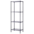 thumbnail image 1 of Tcbosik 4-Tier Metal Storage Rack Adjustable Wire Shelving Organizer Unit, Black, 1 of 10