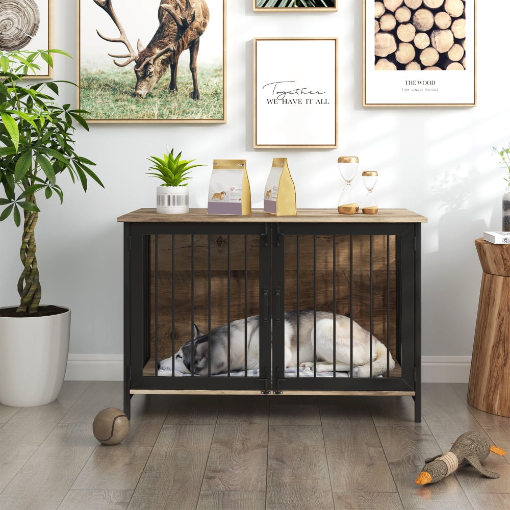 Curated visual reference: Gallery Detail: Tcbosik 40 Inch Dog Crate Furniture For Large Medium Dogs
