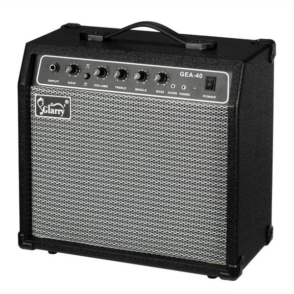 Tcbosik 40W Electric Guitar Amplifier with 8 Speaker and Headphone Output Jack, Black
