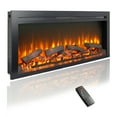 Tcbosik 44" Electric Fireplace Wall Mounted with emote Control