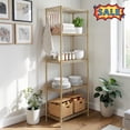 thumbnail image 1 of Tcbosik 5-Shelf Adjustable Heavy Duty Steel Wire Rack, Storage Shelving Organizer for Kitchen, Garage, Gold, 1 of 10