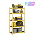 thumbnail image 1 of Tcbosik 5 Tier Adjustable Heavy Duty Metal Shelving Unit, Utility Rack, Garage Storage Shelves for Kitchen, Basement, Warehouse, Living Room, Yellow, 1 of 10