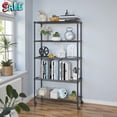 thumbnail image 1 of Tcbosik 5-Tier Wire Shelf on Wheels, Mobile Storage Rack with Adjustable Shelves, NSF Certified, Easy Assembly for Kitchen, Pantry or Workshop, Black, 1 of 9