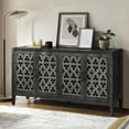 thumbnail image 1 of Tcbosik 59.8" Buffet Sideboard with 4 Doors, Storage Cabinet with Adjustable Shelf, Coffee Bar Cabinet, Console Cabinet for Hallway, Living Room, Antique Black, 1 of 8