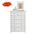thumbnail image 1 of Tcbosik 6-Drawer Dresser, Modern Chest of Drawers for Closet, Bedroom, Living Room, Space Saving, White, 1 of 9