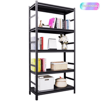 Tcbosik 72"H Adjustable Storage Shelves, 2000 lbs Heavy Duty Shelving Unit, 5-Tier Utility Rack Shelf for Warehouse, Basement, Supermarket, Garage, Black