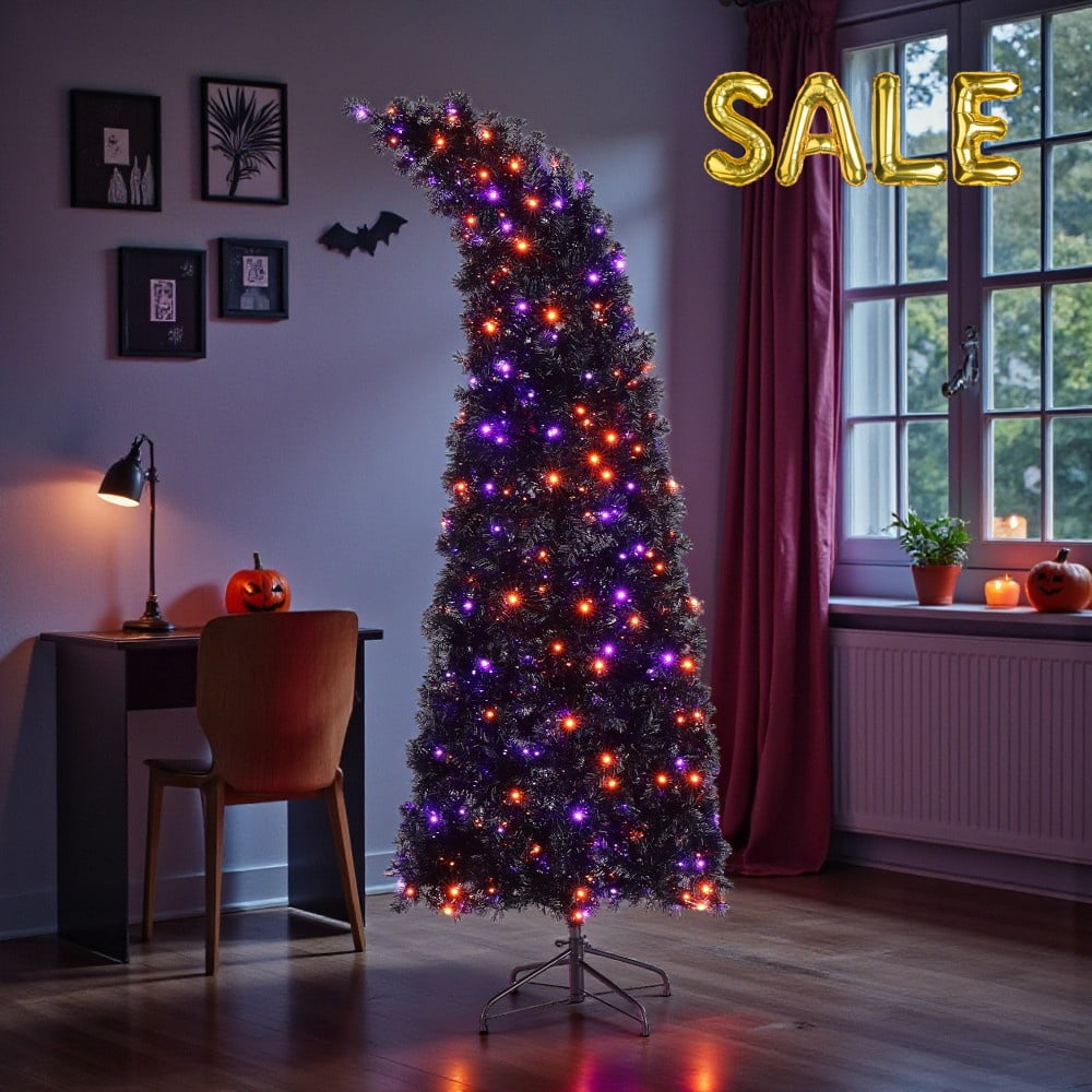 Tcbosik 7FT Artificial Christmas Tree with Remote Control, Pre-Lit ...