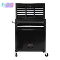 thumbnail image 1 of Tcbosik 8-Drawer Rolling Tool Chest, Tool Storage Cabinet w/Lockable Wheels and Detachable Top, Tool Organizer Box for Garage Warehouse Repair Shop, Black, 1 of 8