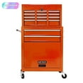 thumbnail image 1 of Tcbosik 8 Drawers Rolling Tool Storage Chest with Lock, Heavy Duty Tool Box Organizer for Garage, Workshop, Orange, 1 of 7