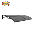 thumbnail image 1 of Tcbosik 80x40 inch Awning for Door & Window, Polycarbonate Outdoor Canopy Shelter, Rain, Snow, UV Protection, Black & Brown, 1 of 11