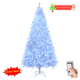 thumbnail image 1 of Tcbosik 9ft Pre-lit Hinged Christmas Tree with Remote Control and 650 Lights, Artificial Xmas Tree with 2000 Branch Tips, Home Party Decoration, White, 1 of 8