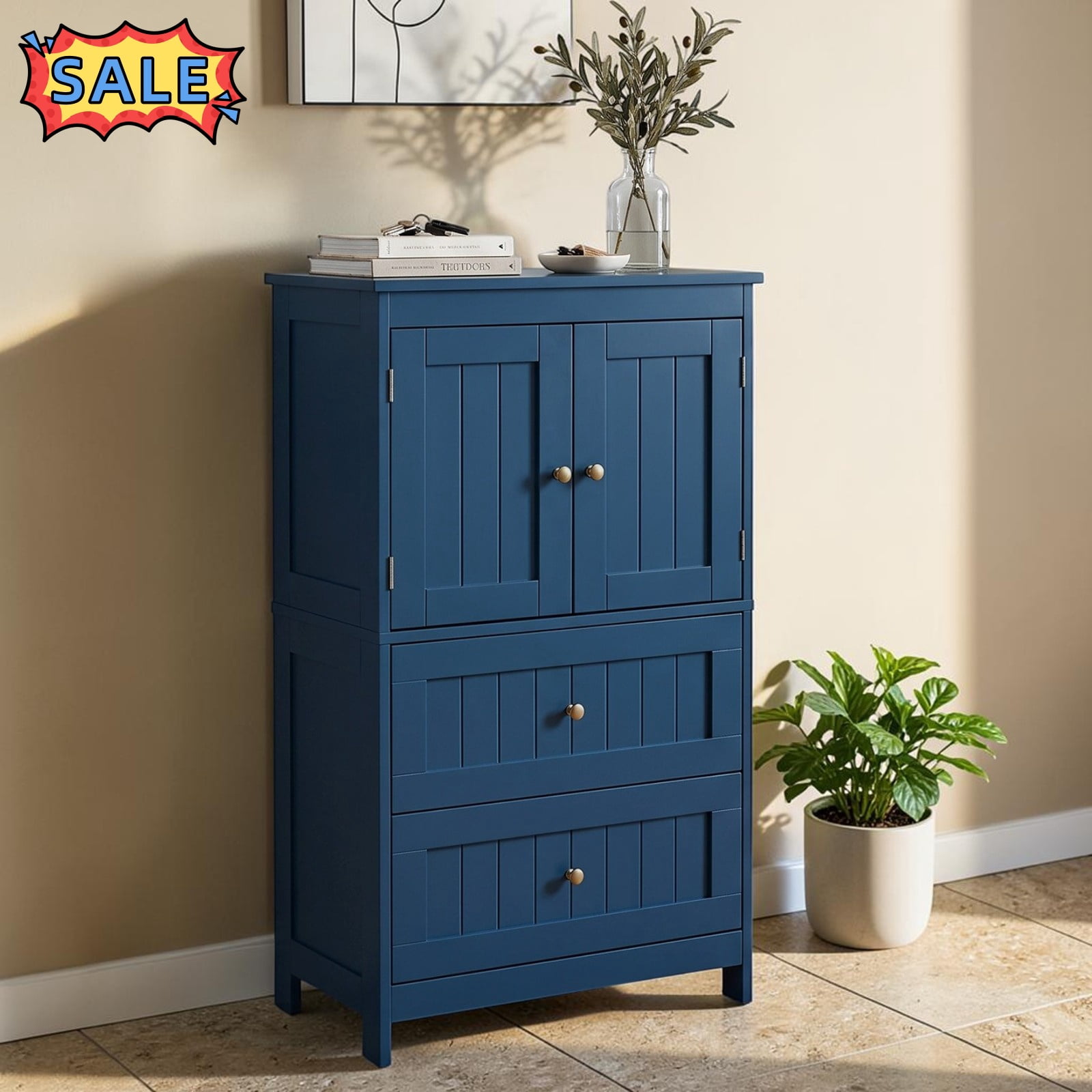Small Sign Storage Rack Tcbosik Bathroom Storage Cabinet with 2 Drawers, Small Kitchen Cabinet ...