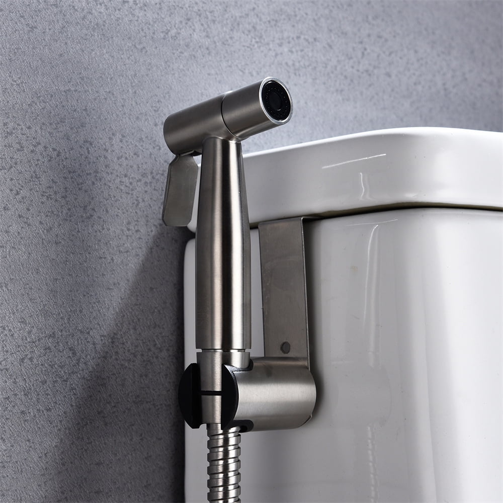 Tcbosik Bidet Sprayer for Toilet, Handheld Diaper Sprayer Kit, Cloth Diaper Sprayer Set, Easy to Install, Stainless Steel, Sliver