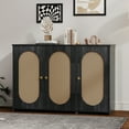 thumbnail image 1 of Tcbosik Buffet Cabinet, Coffee Bar Cabinet with 2 Doors, Sideboard Cabinet with Storage Shelves, Accent Cabinet for Hallway, Living Room, Dining Room, Antique Black, 1 of 10