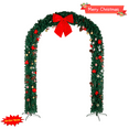 thumbnail image 1 of Tcbosik Christmas Arch with Ornaments, 8.6ft Holiday Archway with 1860 Branch Tips, Outdoor Xmas Decoration for Porch, Yard, Patio, Green, 1 of 10