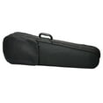 thumbnail image 1 of Tcbosik Cloth Fluff Triangle Shape Violin Box, Violin Case with Silver and Gray Lining for 4/4 Violin, Travel Violin Case Bag, Black, 1 of 5