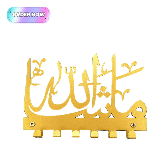 Tcbosik Coat Rack Wall Mounted, Metal Coat Hook Rail for Hallway, Entryway, Mudroom, Gold