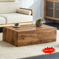 thumbnail image 1 of Tcbosik Coffee Table, Modern Tea Table, Simple Center Table for Living Room, No Assembly Required, Wood Color, 1 of 9