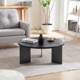 thumbnail image 1 of Tcbosik Coffee Table, Simple Center Table for Living Room, Waiting Room, Easy Assembly, Black, 1 of 6