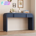thumbnail image 1 of Tcbosik Console Table, Behind Couch Table with 2 Storage Drawers, 55" Farmhouse Entryway Table for Living Room, Foyer, Navy Blue, 1 of 10