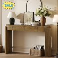 thumbnail image 1 of Tcbosik Console Table, Narrow Entryway Table with 2 Drawers, 55.1" Sofa Table for Living Room, Hallway, Foyer, Pine Wood, 1 of 10
