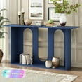 thumbnail image 1 of Tcbosik Console Table, Sofa Table with Storage Shelf, 60" Long Entryway Table for Living Room, Hallway, Foyer, Easy Assembly, Navy Blue, 1 of 8