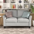 thumbnail image 1 of Tcbosik Double Seat Sofa Love Seat Fabric Double Divan for Living Room Home Relax, Light Gray (Not Included the Pillow), 1 of 10
