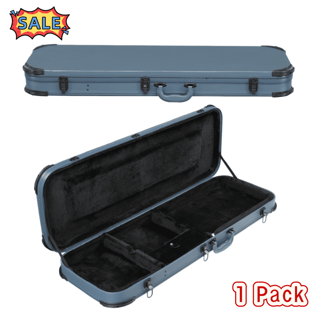 Tcbosik Electric Guitar Hard Case with Lock for ST/TL/Burning Fire/170 Style, Blue