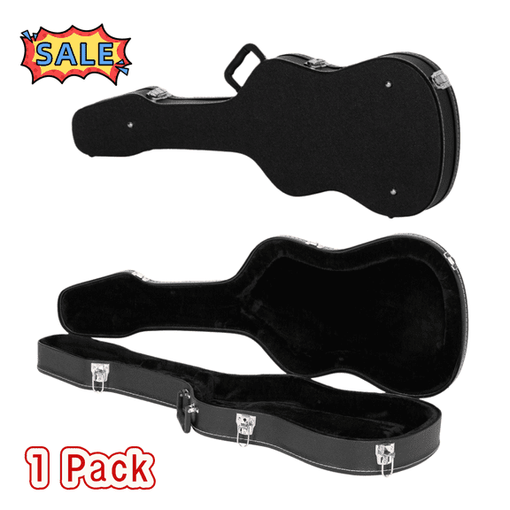 Tcbosik Electric Guitar Hard Shell Case - Portable Hardshell Bag with Lock for GST, GTL Style - Black
