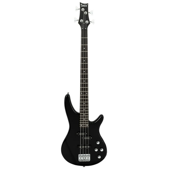 Tcbosik Gib Electric Bass Guitar Full Size 4 String Black