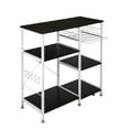 thumbnail image 1 of Tcbosik Kitchen Storage Rack Baker's Rack Utility Storage Shelf Microwave Stand Table Spice Rack Condiment Holder Workstation, Dark Brown, 1 of 10