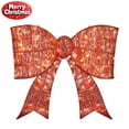 thumbnail image 1 of Tcbosik Lighted Giant Holiday Bowknot, 28.3" LED Christmas Decoration with Warm White Lights, Perfect for Front Door & Outdoor Décor (Red), 1 of 9