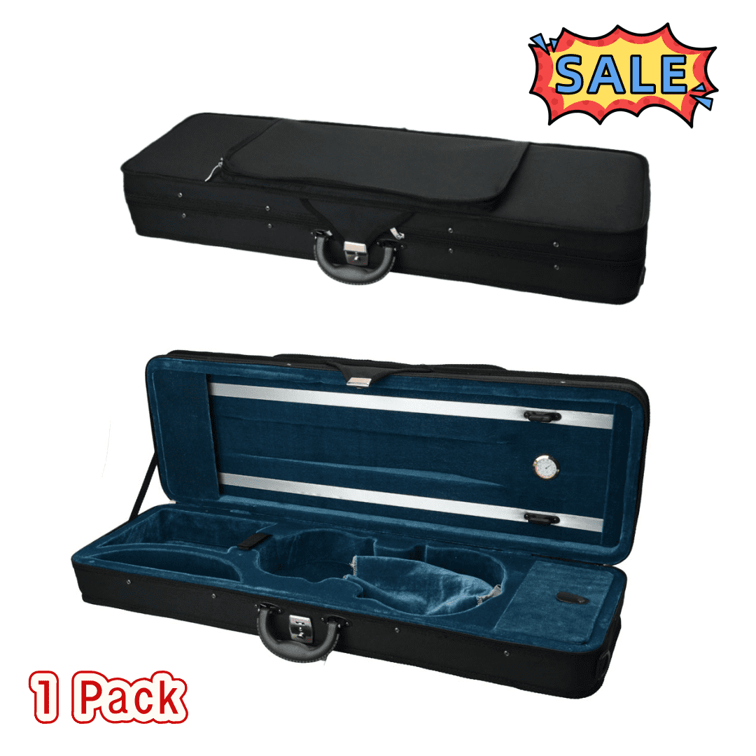 Tcbosik Lightweight Nylon Violin Case, Square Carry Bag, Black