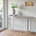 thumbnail image 1 of Tcbosik Modern Metal Console Table, 40 inch Behind Couch Table, Rectangular Accent Sofa Table for Entryway, Hallway, Living Room, Gray, 1 of 7