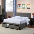 thumbnail image 1 of Tcbosik Modern Platform Bed, Queen Size Upholstered Storage Bed with Large Drawer Under Bed, Gray Fabric, 1 of 7