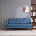 thumbnail image 1 of Tcbosik Modern Sofa Couch for Living Room Sofa Couch 3 Seater Fabric, Blue, 1 of 10
