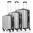thumbnail image 1 of Tcbosik Multifunctional Luggage Sets, Traveling Suitcase with Spinner Wheels, Expandable Checked Carry-on Luggage, 20/24/28inch (Silver, 3 Piece Set), 1 of 9