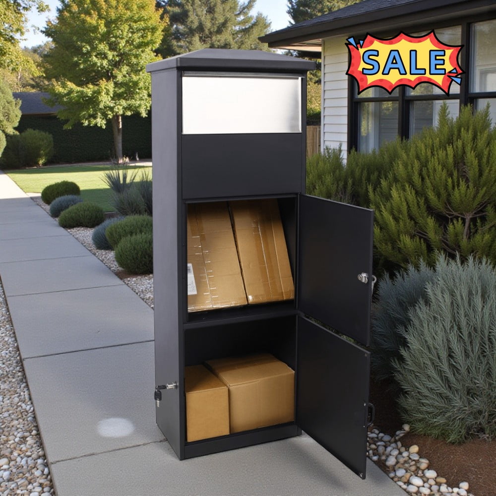 Drop Box Containers Tcbosik Package Delivery Boxes for Outside, Steel Parcel Drop Box, Anti ...