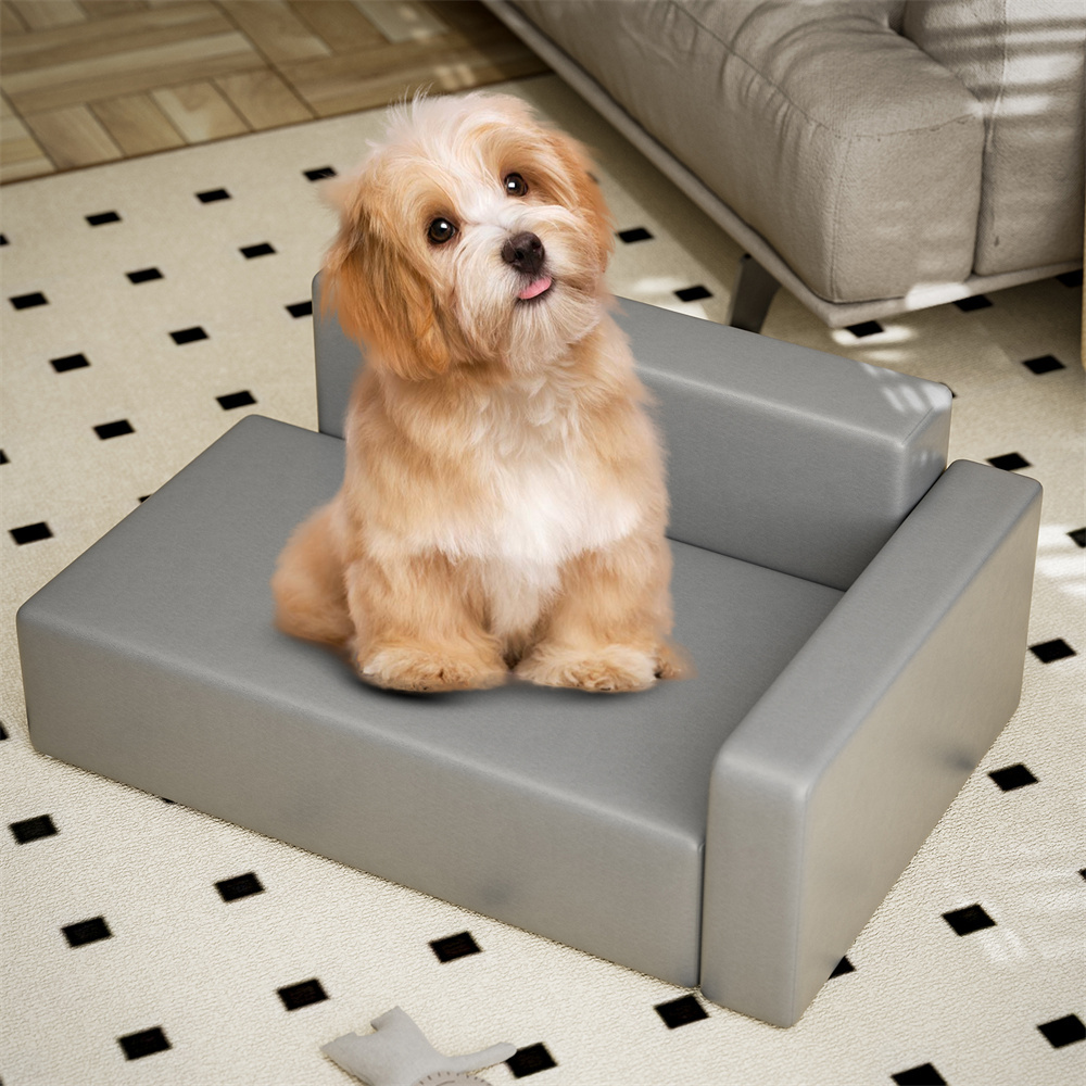 Modern Dog Sofa Pu meep Leather