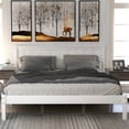 thumbnail image 1 of Tcbosik Platform Bed Frame With Headboard , Wood Slat Support , No Box Spring Needed ,Queen,White, 1 of 9
