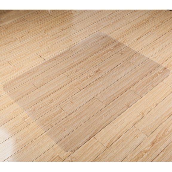 Tcbosik Pvc Dull Polish Chair Mat Protection Floor Mat-90X120X0.2Cm Rectangular