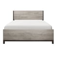 thumbnail image 1 of Tcbosik Queen Size Wood Platform Bed Simple Bed Frame, Box Spring Required, Gray (Not Included Mattress), 1 of 4