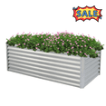 thumbnail image 1 of Tcbosik Raised Garden Bed Kit, 6x3x2ft Metal Galvanized Planter Bed for Vegetables Flowers, Planter Box for Patio, Backyard, Silver, 1 of 9