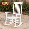 thumbnail image 1 of Tcbosik Rocking Chair, Outdoor Rocker with High Back, Lounge Chair for Lawn, Garden, Backyard, White, 1 of 8