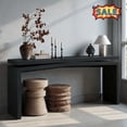 thumbnail image 1 of Tcbosik Rustic Console Table, 65 inch Farmhouse Entryway Table, Long Behind Couch Table for Hallway, Living Room, Black, 1 of 8