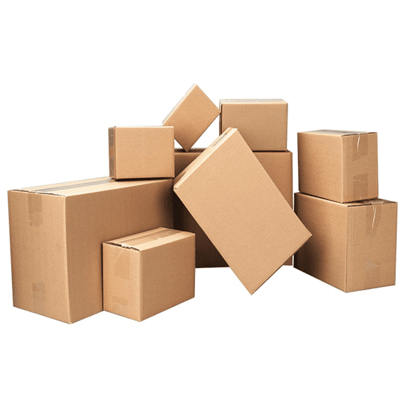 Tcbosik Shipping Boxes 100 Pack, 8x6x4 inch Corrugated Cardboard Box for Packing, Moving and Storage, Yellow
